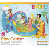 Kids Inflatable Dino Kiddie Pool with Slide