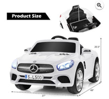 Load image into Gallery viewer, 2024 Mercedes Benz 12V SL500 Kids Ride On Car with Remote Control
