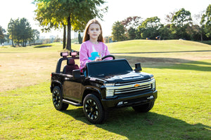 2024 Chevy Silverado 24V 4X4 2 Seater DELUXE Kids Ride On Car with Remote Control