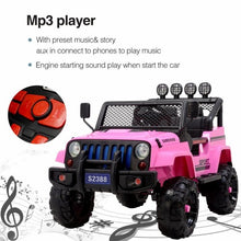 Load image into Gallery viewer, 2024 12V Jeep Wrangler Style Kids Ride On Car with Remote Control for Age 1-6