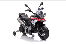 Load image into Gallery viewer, 2024 12V BMW F850 Kids Electric Motorbike for Age 3 to 8 RUBBER TIRES!