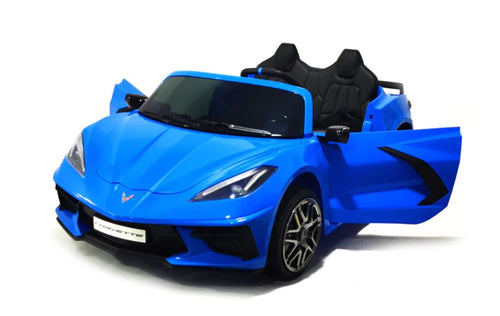 2022 12V Chevrolet Corvette C8 2 Seater DELUXE EDITION Kids Ride on Car with Remote Control