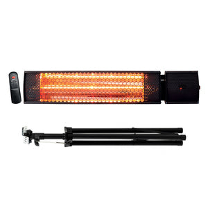 Permasteel 1500W Electric Patio Heater with Tripod Stand and Remote Control