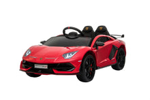 Load image into Gallery viewer, 2023 Lamborghini Aventador SVJ RED DELUXE 12V Kids Ride On Car With Remote Control