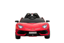 Load image into Gallery viewer, 2023 Lamborghini Aventador SVJ RED DELUXE 12V Kids Ride On Car With Remote Control