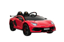 Load image into Gallery viewer, 2023 Lamborghini Aventador SVJ RED DELUXE 12V Kids Ride On Car With Remote Control
