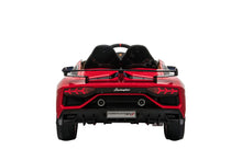 Load image into Gallery viewer, 2023 Lamborghini Aventador SVJ RED DELUXE 12V Kids Ride On Car With Remote Control