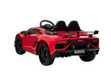Load image into Gallery viewer, 2023 Lamborghini Aventador SVJ RED DELUXE 12V Kids Ride On Car With Remote Control
