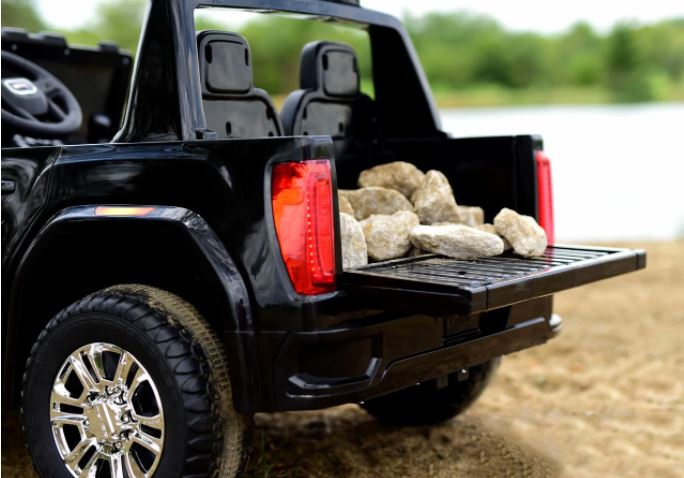 KINGTOYS 2024 GMC Sierra 24V 2 Seater Kids Ride On Car With Remote Control