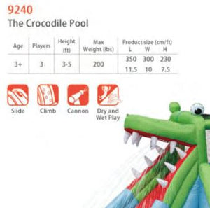 Happy Hop The Crocodile Pool Inflatable