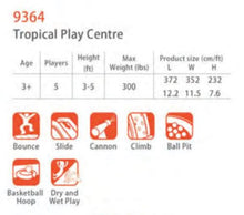Load image into Gallery viewer, HAPPY HOP TROPICAL PLAY CENTRE BOUNCY CASTLE