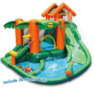 HAPPY HOP TROPICAL PLAY CENTRE BOUNCY CASTLE